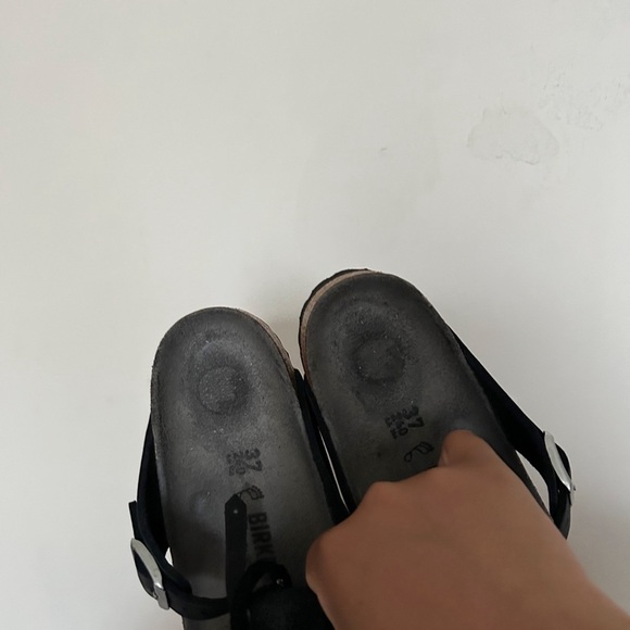 Birkenstock Leather high flower tassel sandals - Picture 8 of 9